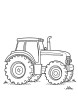 Toy tractor coloring page