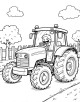 Tractor Coloring Page