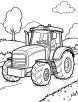 Tractor coloring page