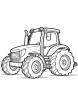 Tractor towing equipment coloring page