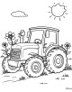 Tractor Coloring Page