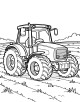 Tractor Coloring Page