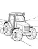 Tractor Coloring Page