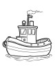 Boat Coloring Page