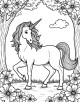 Unicorn Coloring Page