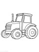 Utility tractor coloring page