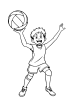 Volleyball Coloring Page