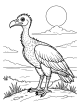 Vulture Coloring Page