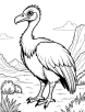 vulture in desert coloring page