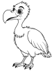 vulture looking around coloring page