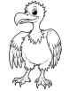 Vulture with sharp claws coloring page