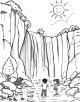 Waterfall Coloring Page