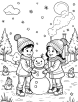 Winter coloring page