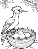 Woodpecker Coloring Page