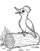 Woodpecker Coloring Page