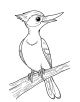 Woodpecker Coloring Page