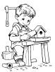 Woodworking coloring page