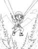 Zip lining coloring page 2