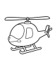 Air traffic helicopter coloring page