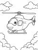 Anti submarine helicopter coloring page