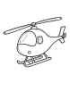 Bell helicopter coloring page