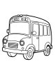 Bus Coloring Page