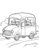 Bus Coloring Page