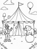 Circus coloring page