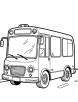 City bus coloring page