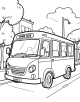 Bus Coloring Page