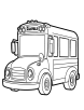 Classroom bus coloring page