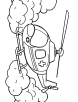 Coast guard helicopter coloring page