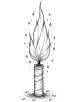 Diwali fire crackers coloring page