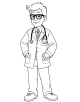 Doctor and Nurse Coloring Page