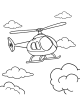 Helicopter Coloring Page