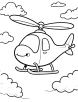 Experimental helicopter coloring page