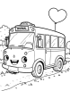 Festival bus coloring page