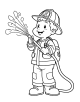 Firefighter Coloring Page