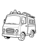 Firetruck bus coloring page