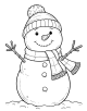 Snowman Coloring Page