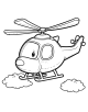 Helicopter Coloring Page