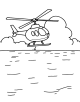 Helicopter Coloring Page