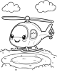 Helicopter Coloring Page