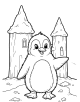 Penguin Coloring Page