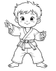 Judo Coloring Page