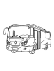 Luxury bus coloring page