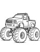 monster truck coloring page