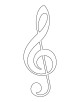 Musical Notes coloring Page