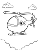 News helicopter coloring page