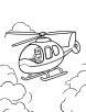 Passenger helicopter coloring page